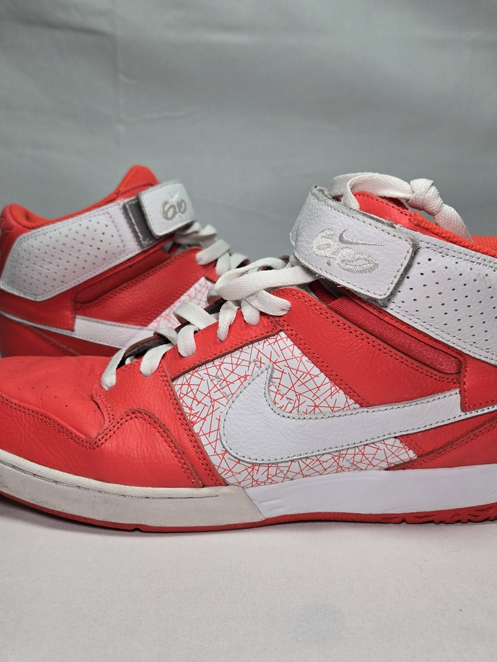 Nike ID Zoom Air 6.0 High Top Custom Red White Mens 12 Basketball Street Style